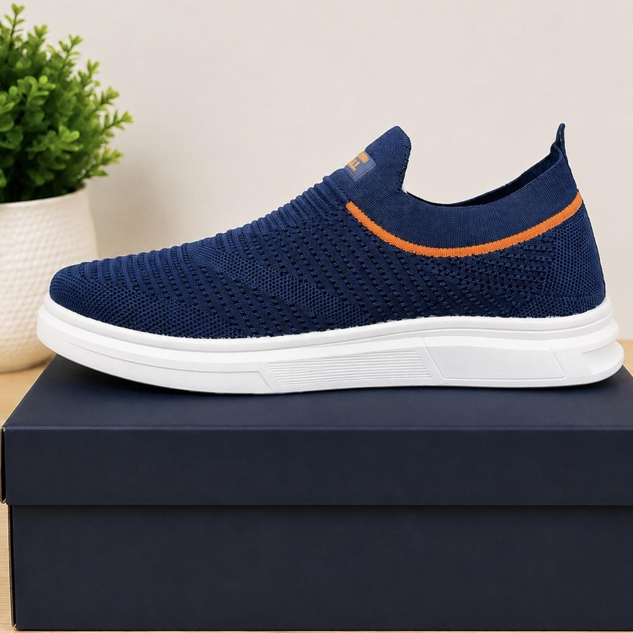 PREMIUM NAVY BLUE CASUAL SNEAKERS - Image 3