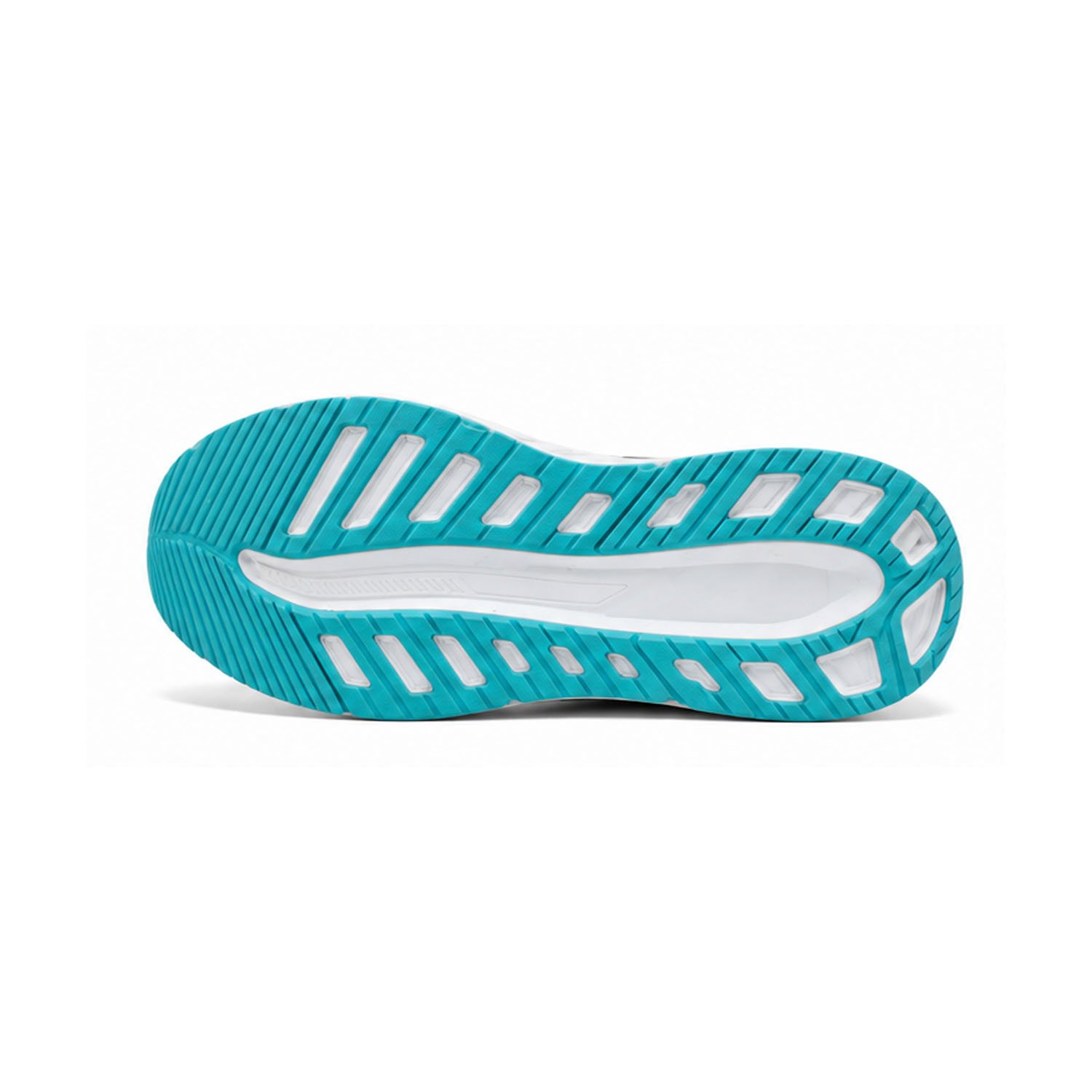 AQUA STRIDE CHUNKY SPORTS SNEAKERS-WHITE,GREY & TURQUOISE - Image 4