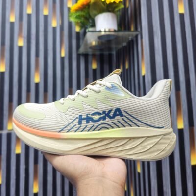 'HOKA' Built for the Run. Designed for Everyday Comfort. beige