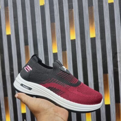 Panda Fashion Casual Slip-On Shoes- RED