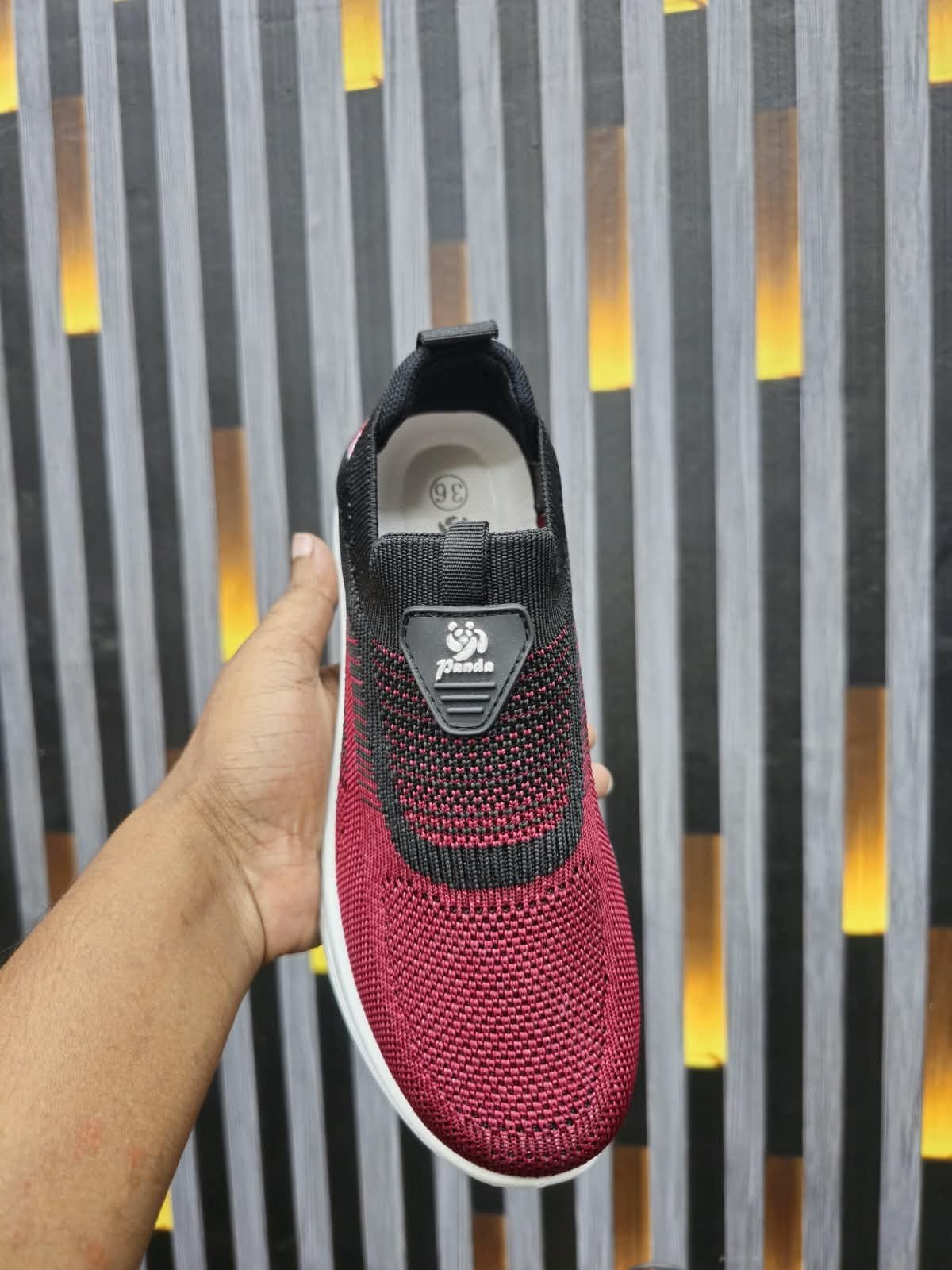 Panda Fashion Casual Slip-On Shoes- RED - Image 2