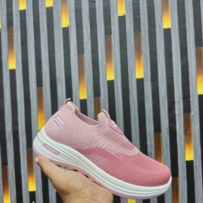 Panda Fashion Casual Slip-On Shoes- PINK